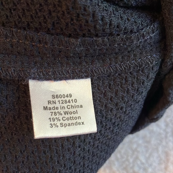 Ann Mashburn navy wool pull on cropped pants - Picture 7 of 11